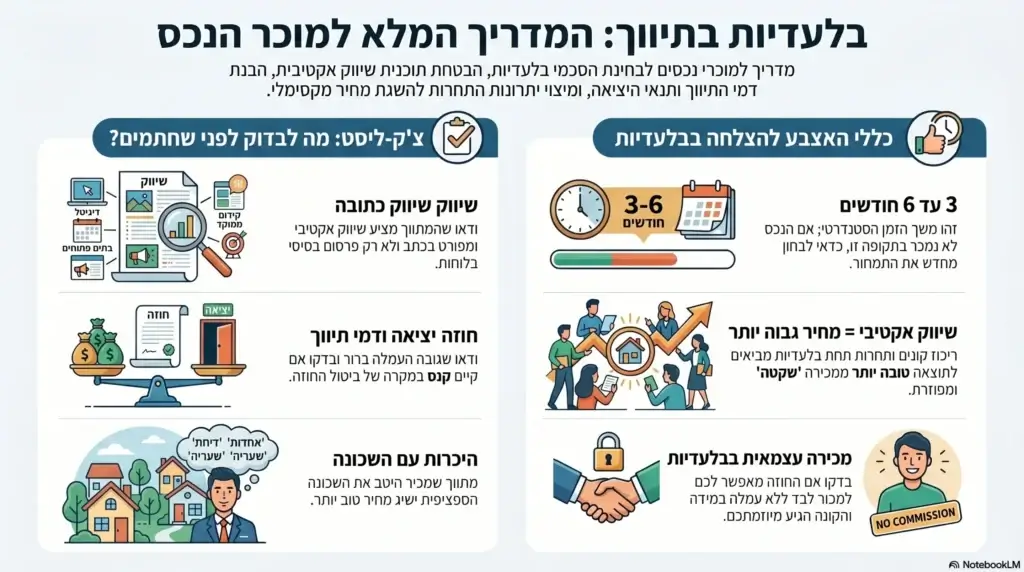בלעדיות מתווך — מרדכי ניסנוב נדל"ן פתח תקווה