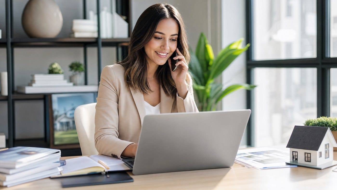 מתווך עושה פולואפ ללקוח מה-CRM